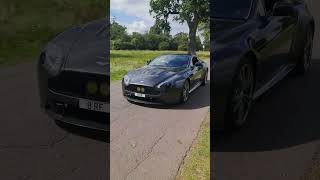 sports cars leaving #fastcars #carshow #carevent #astonmartin #ferrari #ford