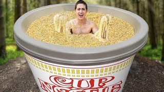 I Made The World's Biggest Cup Of Ramen - Challenge