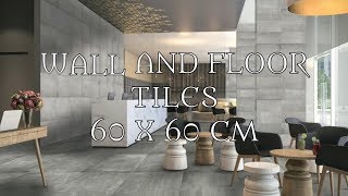 60cmx60cm Porcelain tiles collection of decoridea.co.uk second video