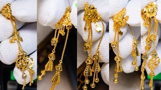 sui dhaga earrings latest design - gold sui dhaga earrings