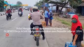 Polisi Tertibkan Pemulung Uang Receh di Arus mudik Lebaran 2024