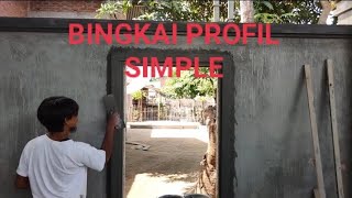 Relif Profil Bingkai Pagar