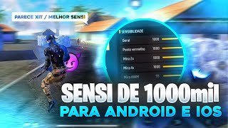 SENSI PREMIUM MOBILE 👾 A MELHOR SENSIBILIDADE E DPI PARA SUBIR NO NO ANDROID E IPHONE !!