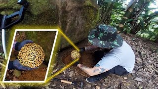 ENCONTREI A BANDEJA DE OURO VALIOSÍSSIMA DA DONA FRANCISCA COM DETECTORISMO   HOBY DO GINHO DA SELVA