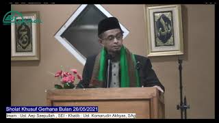 Sholat Khusuf  Gerhana Bulan Rabu 26 Mei 2021