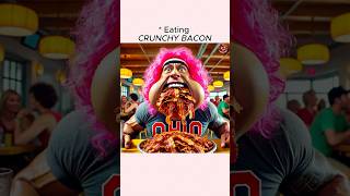 Delicous crunchy bacon 😆😆😆 #funny #memes #comedy #ai #chatgptmemes