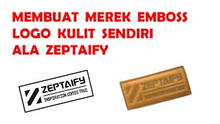 Membuat Merek Tas Dan Dompet Model Embos Dengan Logo Kulit