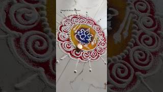 Ganpati bappa easy Rangoli | गणपती बाप्पाची सोपी रांगोळी #shorts  #rangoli