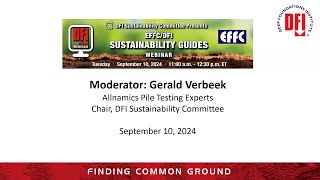 September 10, 2024 Sustainability Webinar: EFFC/DFI Sustainability Guides