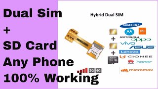 Get dual sim with sd memory card simultaneously in hybrid slot Samsung S7, S8 phones