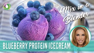 Keto Blueberry Protein Icecream Recipe by Protein Treats