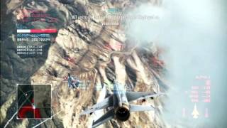 Ace Combat Infinity - Underdog - Mig-21 in Area B7R Dogfight