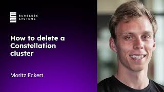 Getting started with Constellation: How to delete a Constellation cluster