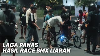 LAGA BERGENGSI PENONTON SALING SORAK‼️ Farel vs Heldan | Balap sepeda onthel surabaya