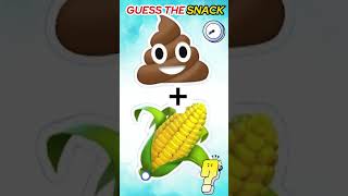 Guess The SNACK By Emoji 🍟🍫 Emoji Quiz 🍔🍕🍔#shorts