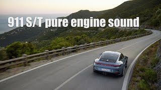 2024 Porsche 911 S/T pure engine sound [4k]