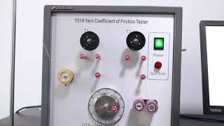 3. Install sample yarn and testing - Y019 Yarn Friction Tester