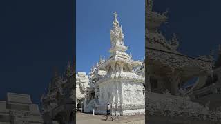 What a beautiful white temple in Chiang Rai part -2 #thailand #travel #shots