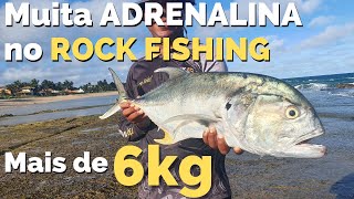 Em questão de SEGUNDOS tudo pode MUDAR!!! ROCK FISHING na Praia de JAUÁ - Muita ADRENALINA!!!