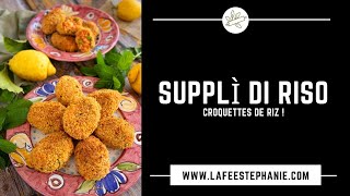 Suppli aux petits pois, recette vegan italienne