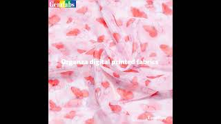 Organza Digital printed fabrics