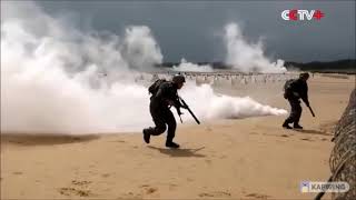 China realiza exercício militar na praia em meio a tensões com Taiwan