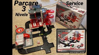 PARCARE cu 3 nivele, garaj, service, lift, strada + masinuta I MEGA GARAGE- Set pentru baieti