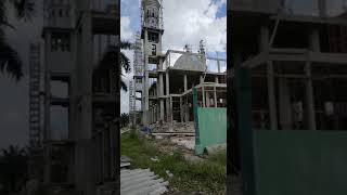 projek pengerjaan pemasangan menara masjid