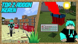 TOP 2 ADDON MCPE KEREN YANG MUNGKIN BERGUNA SAAT  BERMAIN MINECRAFT ||PENGUMUMAN GIVEAWAY