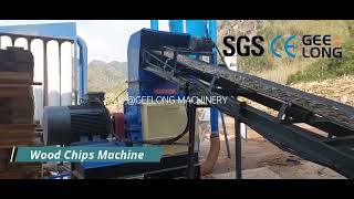 Drum chipper, waste wood veneer crusher machine