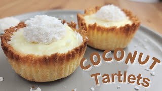 تارت جوز الهند بدون طحين  ،أطيب تحلية ،طريقة التحضير سهلة وسريعة في 20 دقيقة coconut tartlets