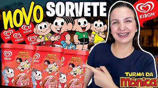 NOVO SORVETE SABOR CHOCORANGO TURMA DA MONICA DA KIBON