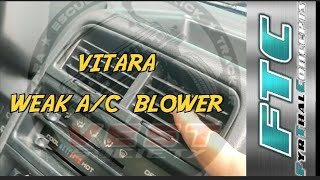 VITARA WEAK A/C BLOWER? What to do? #fypシ #suzukivitara #modifications #lifted #vitara