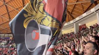 Trieste-Milano il tifo della Curva Nord!