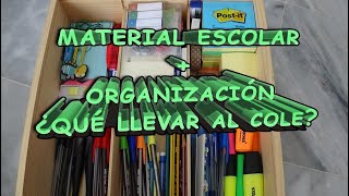 Material escolar+¿Qué llevar al colegio?