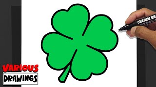 How to Draw St Patrick's Day CLOVER 🍀