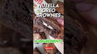 Nutella Oreo Brownies #shorts #youtubeshorts #trending #nutella #oreo #cakes