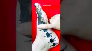 Amazing reverse leg mehndi।।beautiful foot mehndi design।।easy leg mehndi design#shorts #short