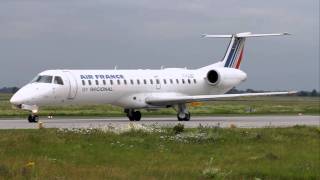 Air France Regional Embraer ERJ 145 F-GUBF rolling to RWY 27 at Bremen