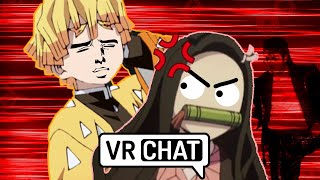 Demon Slayer Vr: Zenitsu annoys Nezuko