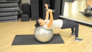 How to do Stability Ball Chest Flys