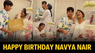 Navya nair birthday celebration with family  #navya #navyanair #maathangibynavya #shortvideo #short