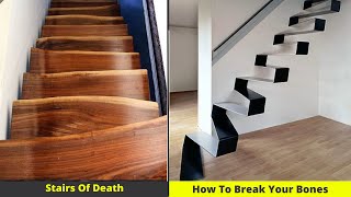 Funny Stair Design Fails That Resulted In Serious Injuries | Funny Pics That Will Make You Laugh