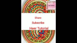 thali design | thali decoration handmade | latest thali design | please subscribe❤ #thalidecoration