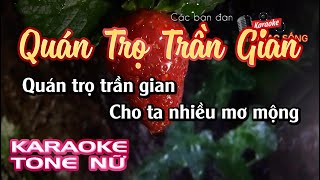 Karaoke Quán Trọ Trần Gian | Tone Nữ | Karaoke Nhạc Sống Sóc Trăng