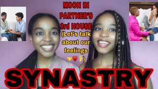 SYNASTRY:Moon in Partner's 3rd House(Let's talk about our feelings🤝♥️🌛)