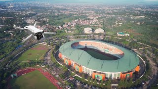 DJI MINI 3 PRO Terbang Di Pagi Yang Cerah Memantau  STADION PAKANSARI❤️