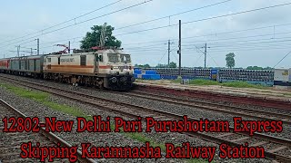 12802-New Delhi Puri Purushottam Express Skipping Karamnasha Railway Station