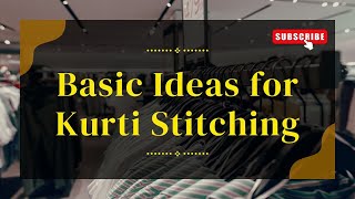 Basic Idea for kurti stitching