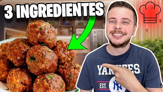 COMO FAZER ALMÔNDEGAS / ALMÔNDEGAS FÁCIL COM APENAS 3 INGREDIENTES